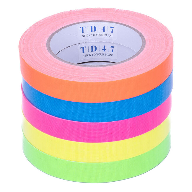 TD47 Gaffa Tape Fluor Deal (5 rollen / 19mm)