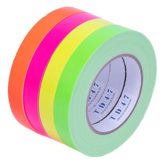 TD47 Products® TD47 Gaffa Tape Fluoro Deal (4 rollen / 19mm)