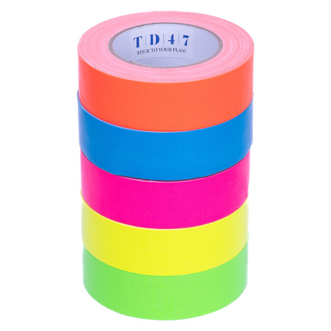 TD47 Gaffa Tape Fluor Deal (5 rouleaux / 38 mm)