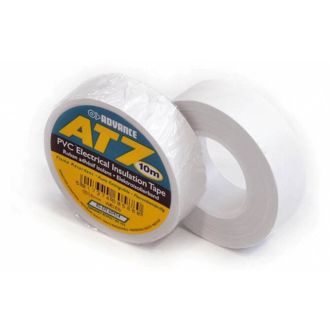 Advance AT7 PVC tape 15mm x 10m Wit