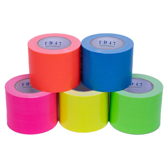 TD47 Gaffa Tape Fluor Deal (5 rollen / 100mm)