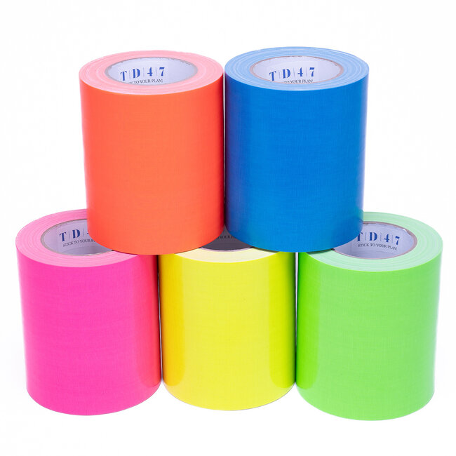 TD47 Gaffa Tape Fluor Deal (5 rollen / 150mm)