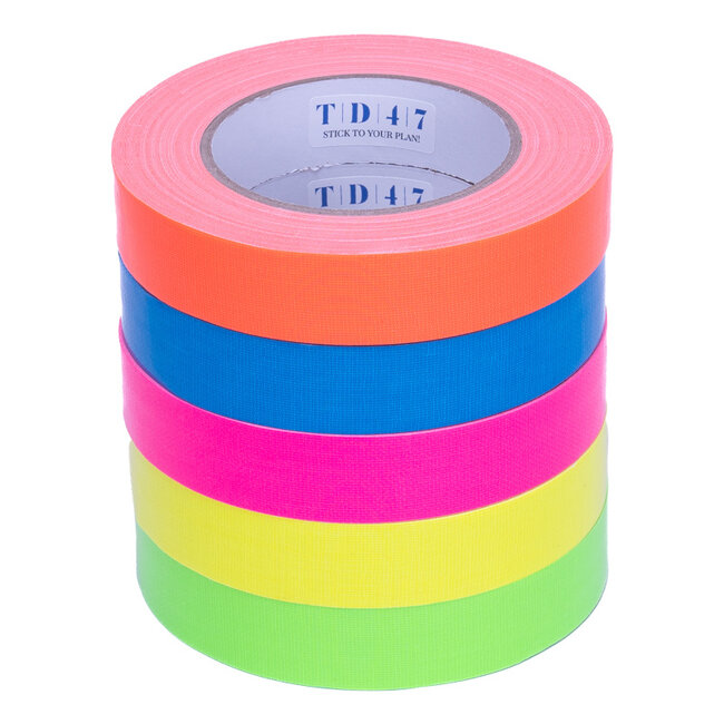 TD47 Gaffa Tape Fluor Deal (5 rollen / 25mm)