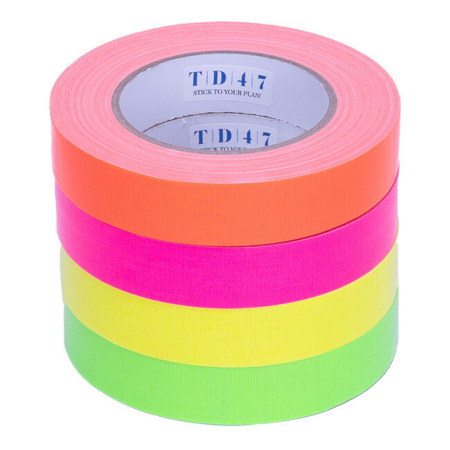 TD47 Gaffa Tape Fluoro Deal (4 rollen / 25mm)