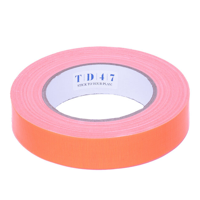 TD47 Gaffa Tape 25mm x 25m Fluorescent Orange