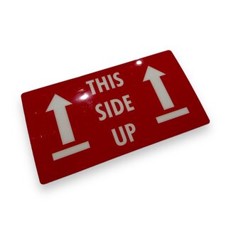TD47 Products® TD47 Étiquette de la tournée Flightcase - This Side Up!