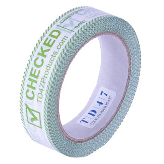 TD47 Products® TD47 Kontrollband 25mm x 66m Checked