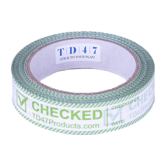 TD47 Ruban de contrôle 25mm x 66m Checked