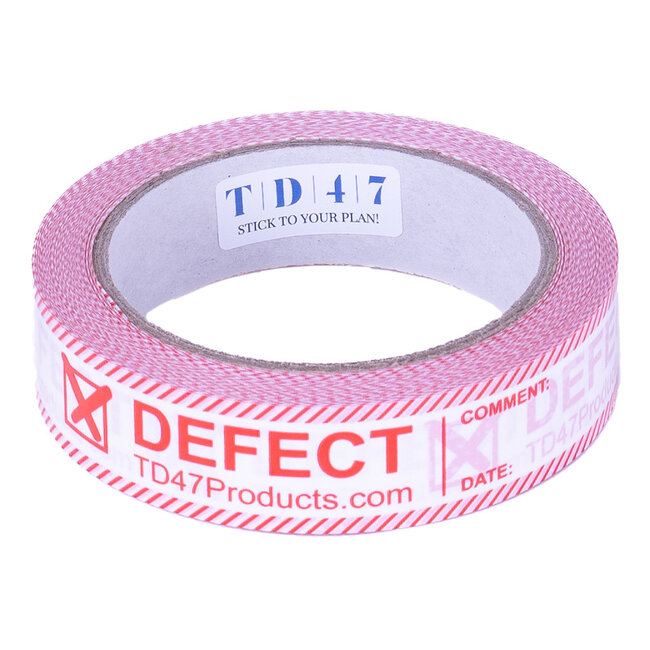 TD47 Controle Tape 25mm x 66m Defect
