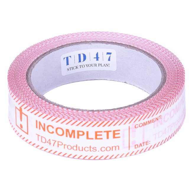 TD47 Controle Tape 25mm x 66m Incomplete