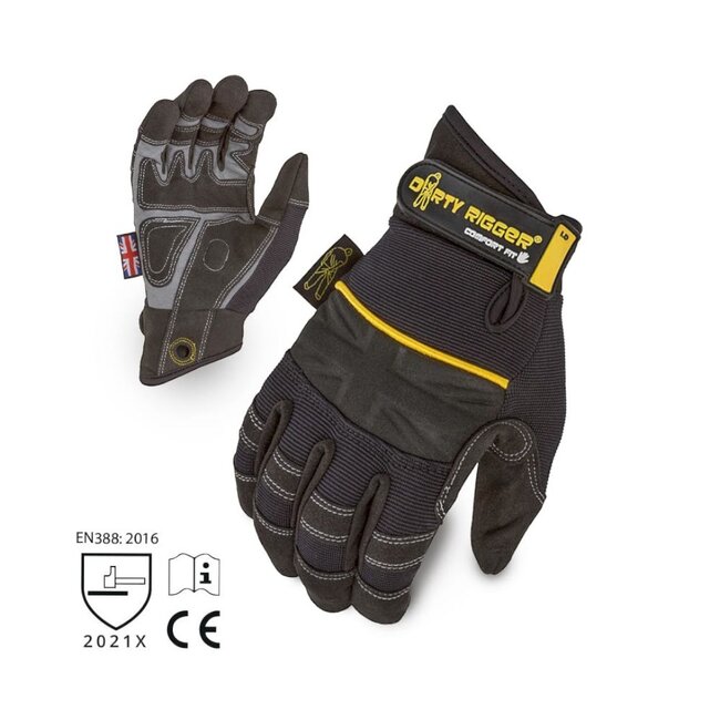 Dirty Rigger Gants Comfort Fit Full Fingered (S)