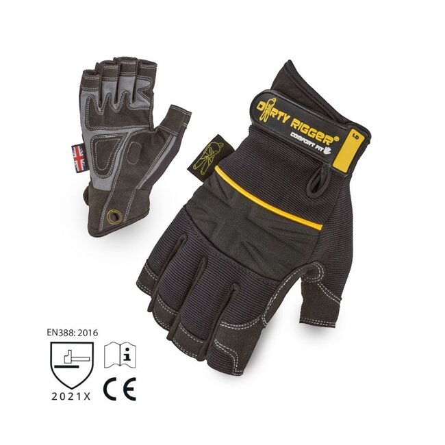 Dirty Rigger Gants Comfort Fit Fingerless (S)