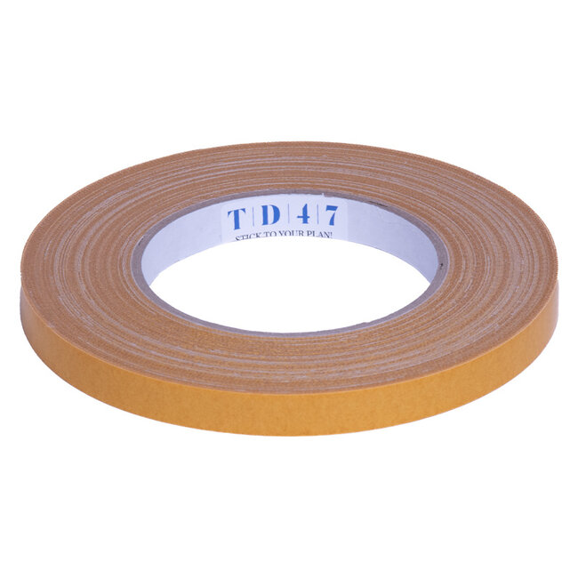 TD47 Double-sided High Tack linen tape 12mm x 25m