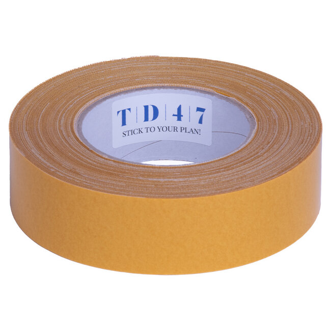 TD47 Double-sided High Tack linen tape 38mm x 25m