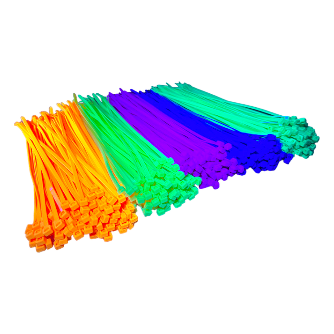 Fluoreszierende / neonfarbene Kabelbinder