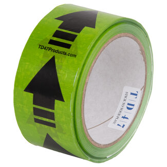 TD47 Products® TD47 Distance Tape Vert avec des flèches 50mm x 66m