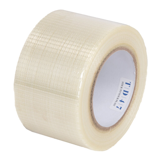 TD47 Cloth Packaging Tape 75mm x 66m Cross Reinforced