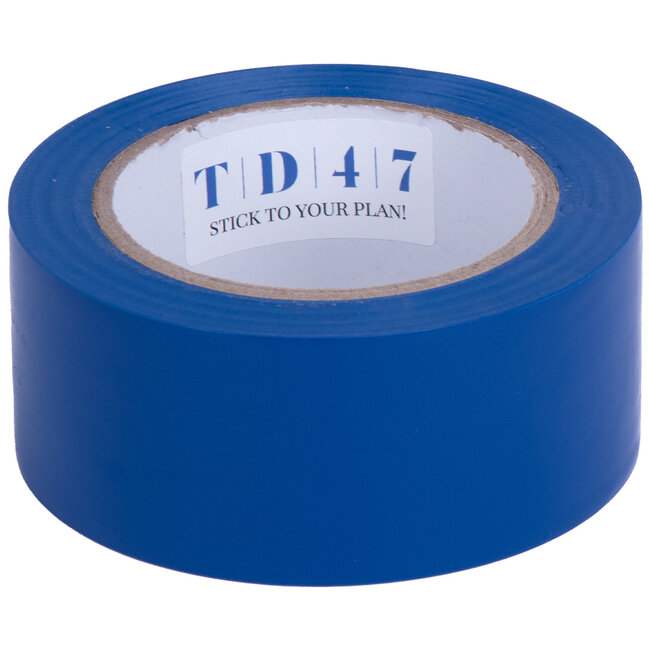TD47 PVC Safety Markeringstape 50mm x 33m Blauw
