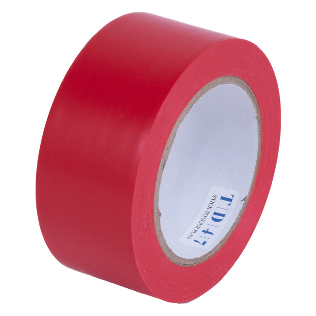 TD47 PVC Safety Markeringstape 50mm x 33m Rood