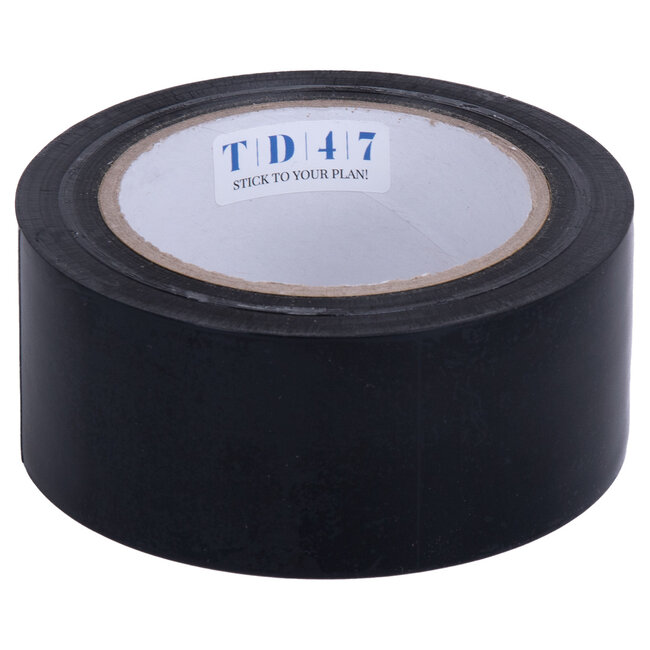 TD47 PVC Safety Markeringstape 50mm x 33m Zwart
