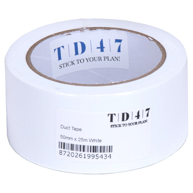 TD47 Ducttape 50mm x 25m Blanc