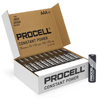 Procell® Batteries Procell Constant Power AAA batterie 1.5V (100 pièces)