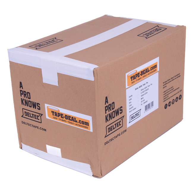 Deltec Gaffer Tape Pro 50mm x 25m White (Box 30 Roll)