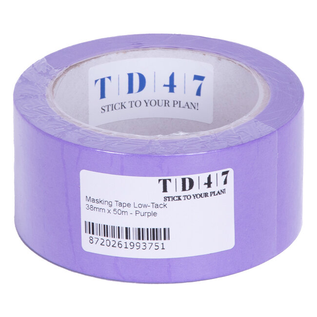 TD47 Masking Tape Low-Tack 50mm x 50m Purple