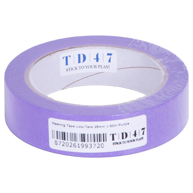 TD47 Masking Tape Low-Tack 25mm x 50m Purple