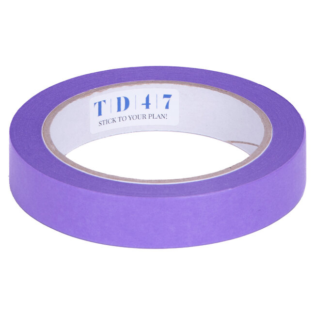 TD47 Masking Tape Low-Tack 19mm x 50m Purple
