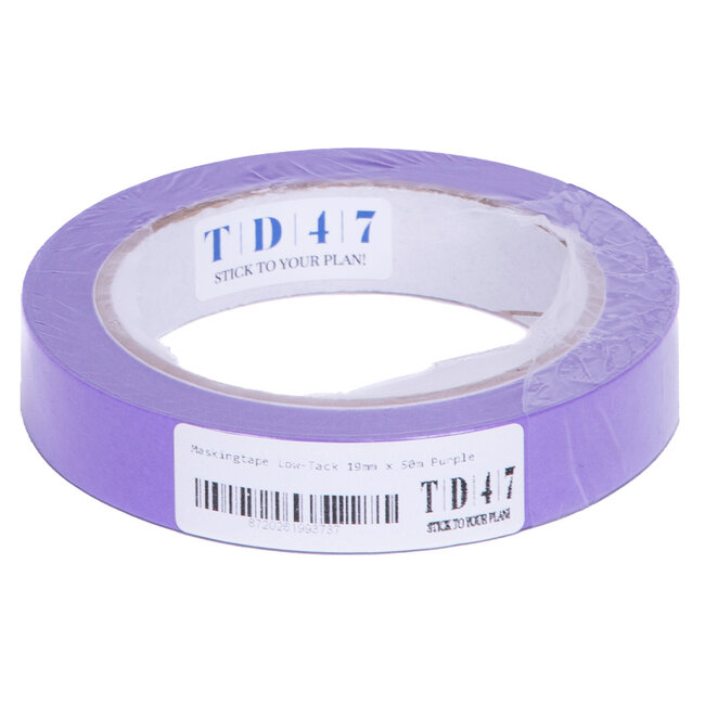 TD47 Masking Tape Low-Tack 19mm x 50m Purple