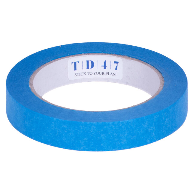 TD47 Ruban de masquage Résistant aux UV 19mm x 50m Bleu