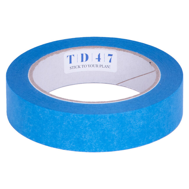 TD47 Ruban de masquage Résistant aux UV 25mm x 50m Bleu