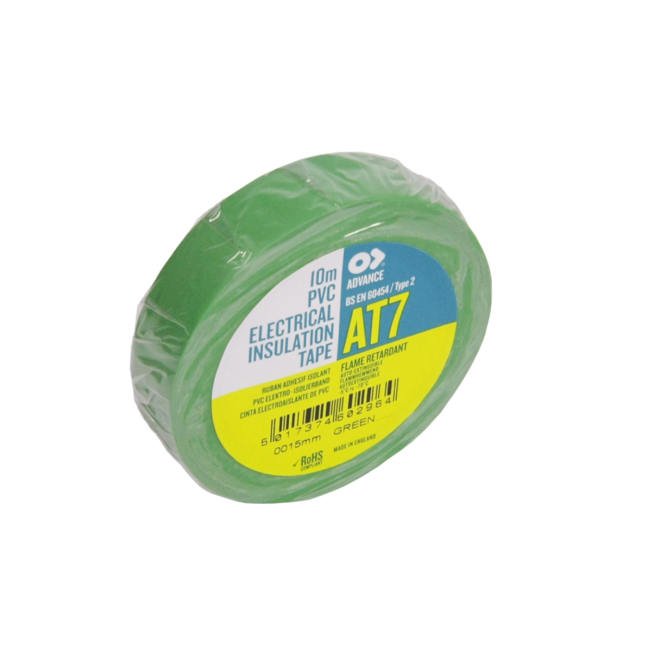 Advance AT7 PVC tape 15mm x 10m Groen