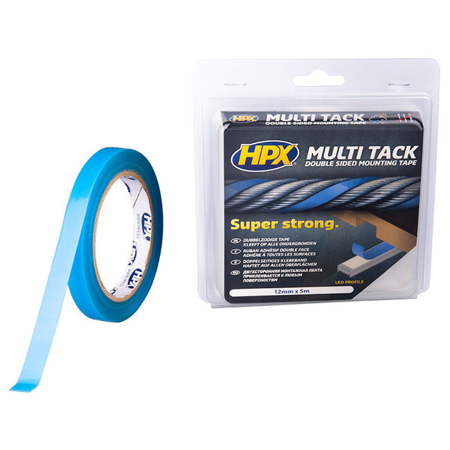 HPX Multi Tack Ruban double face 12mm x 5m (profil LED)