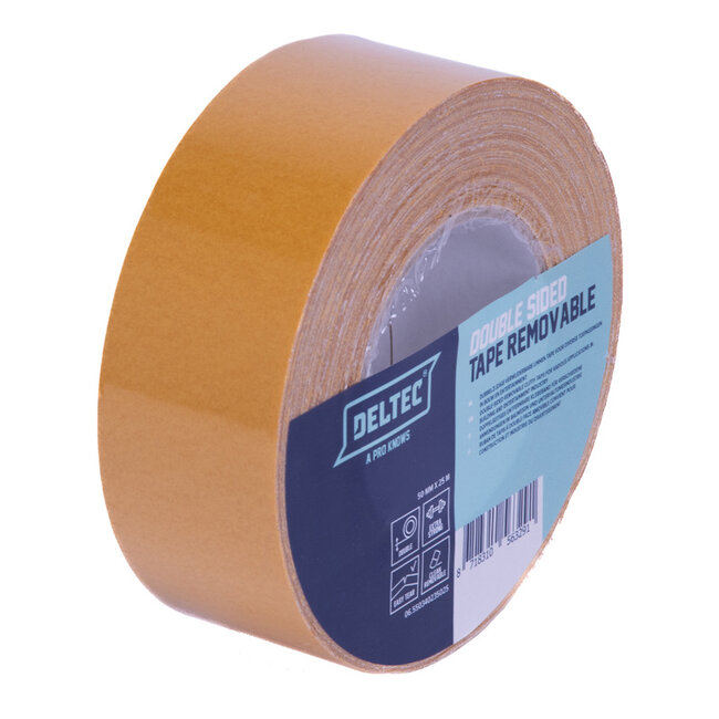 Deltec Double-sided linen expotape 50mm x 25m