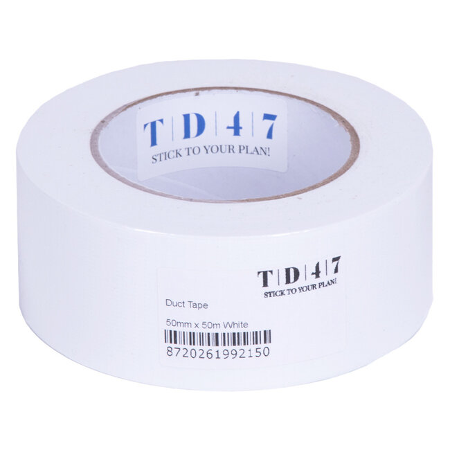 TD47 Duct tape 50mm x 50m White