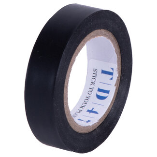 TD47 Products® TD47 Ruban isolant PVC professionnel 15mm x 10m Noir