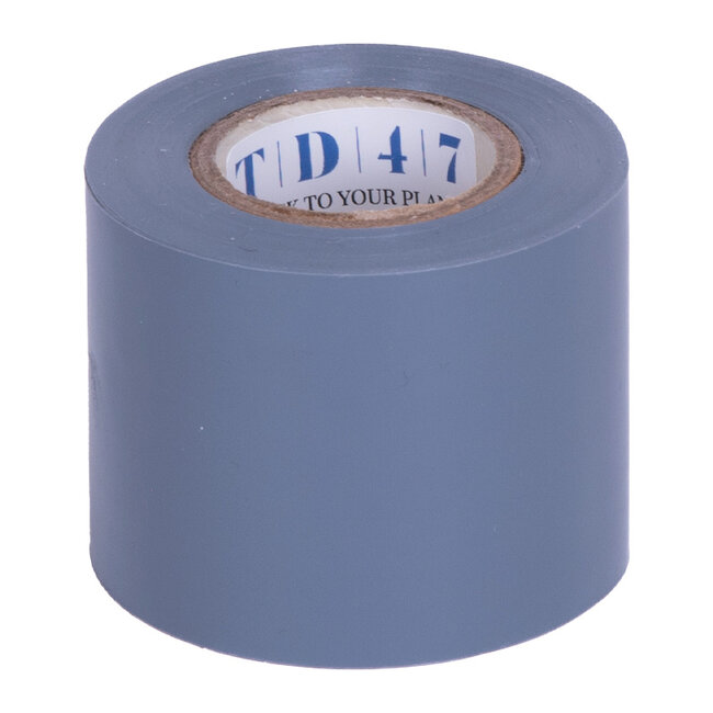 TD47 Ruban isolant PVC professionnel 50mm x 10m Grise