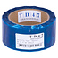 TD47 Security Tape "Opened" 50mm x 50m Blau