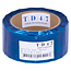 TD47 Security Tape "Opened" 50mm x 50m Blauw
