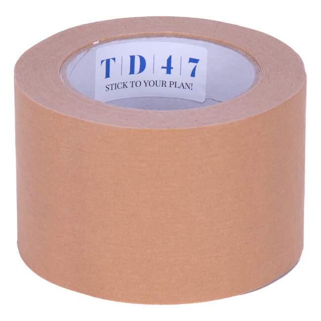 Papier de ruban d'emballage TD47 75mm x 50m Marron