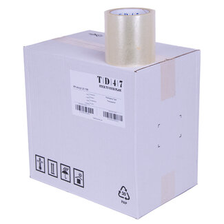 TD47 Products® TD47 Verpakkingstape PP low noise 100mm x 66m Transparant (Doos 18 Rol)