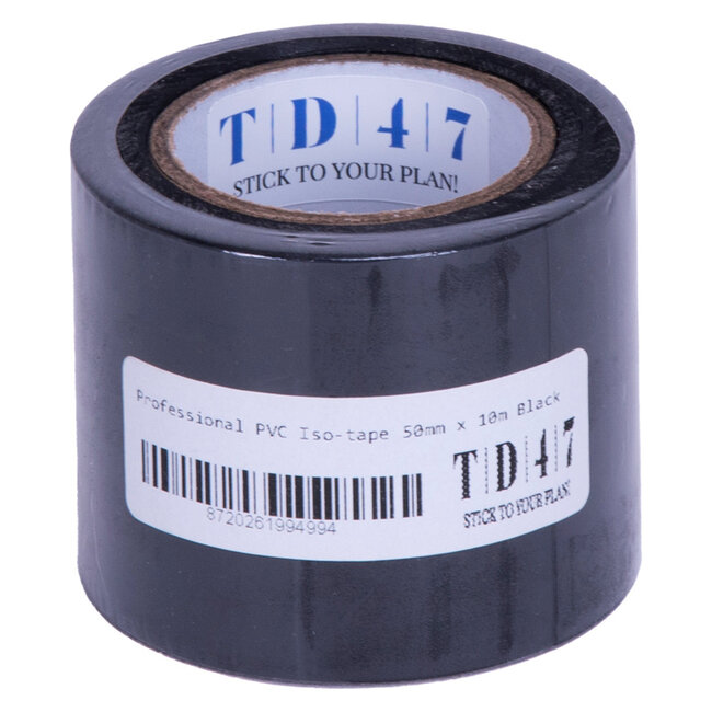 TD47 Professional PVC Insulating Tape 50mm x 10m Black