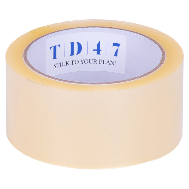 TD47 Ruban d'emballage PP Bason faible 48mm x 66m transparent