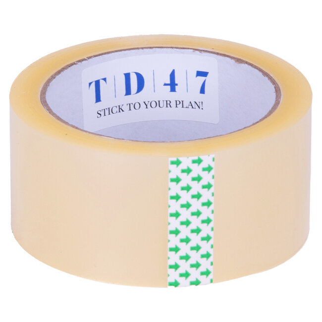 TD47 Ruban d'emballage PP Bason faible 48mm x 66m transparent