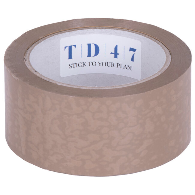 TD47 Verpakkingstape PVC 48mm x 66m Bruin