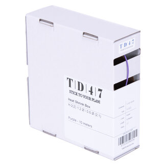 TD47 Products® TD47 Krimpkous Box H-2(Z) 1.2Ø / 0.6Ø 10m - Paars
