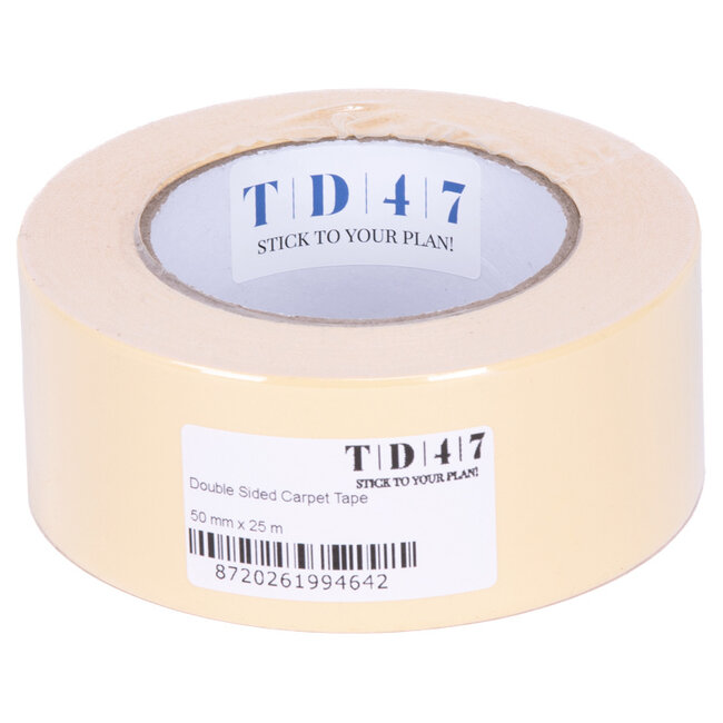 TD47 Double-sided Carpet Tape Linen 50mm x 25m
