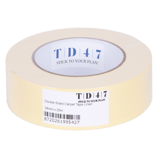 TD47 Double-sided Carpet Tape Linen 38mm x 25m